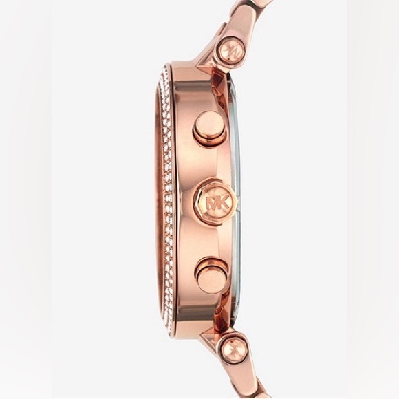 Michael Kors Watch Parker Rose Gold-Tone Watch - Picture 5 of 9